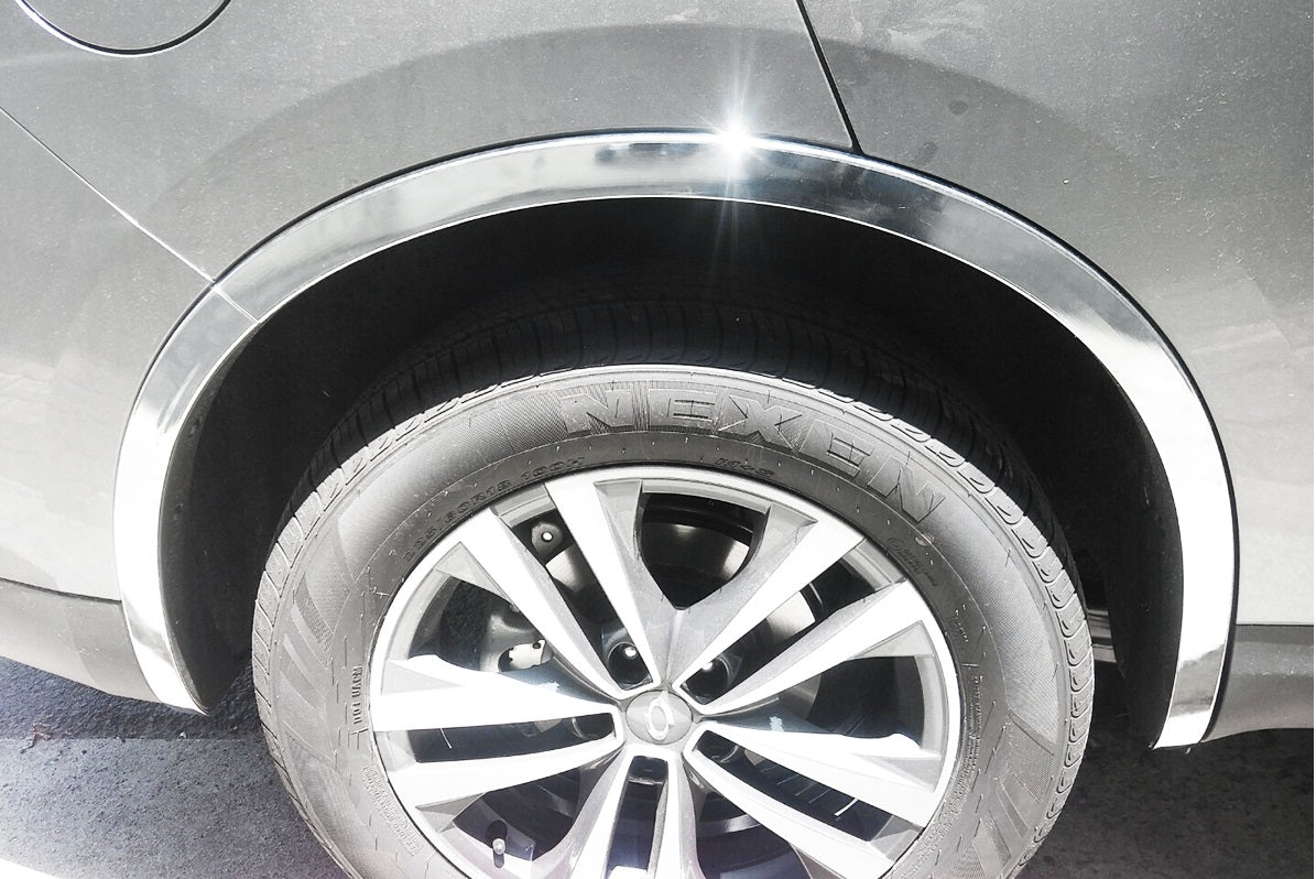 Auto Clover Chrome Fender Wheel Arch Trim Set for Renault Koleos 2016+