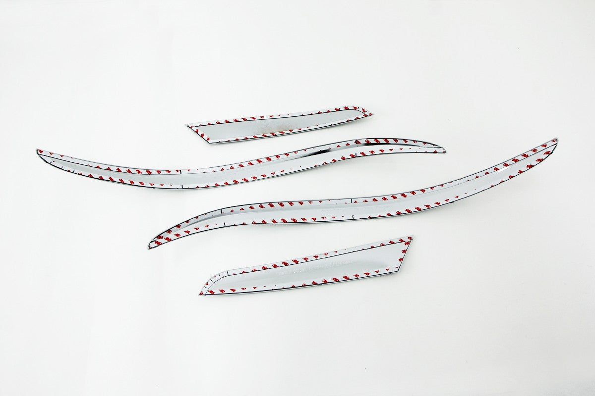 Auto Clover Chrome Front and Rear Bumper Trim Set for Hyundai IX35 2010 - 2015