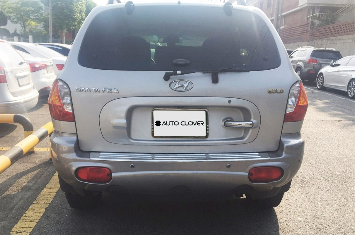 Auto Clover Chrome Rear Bumper Boot Protector for Hyundai Santa Fe 2001 - 2004