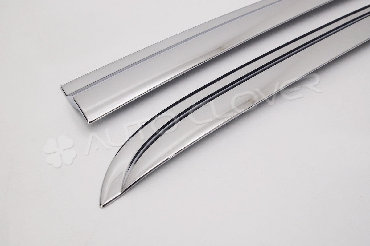 Auto Clover Chrome Wind Deflectors Set for Hyundai i20 2008 - 2014 (4 pieces)