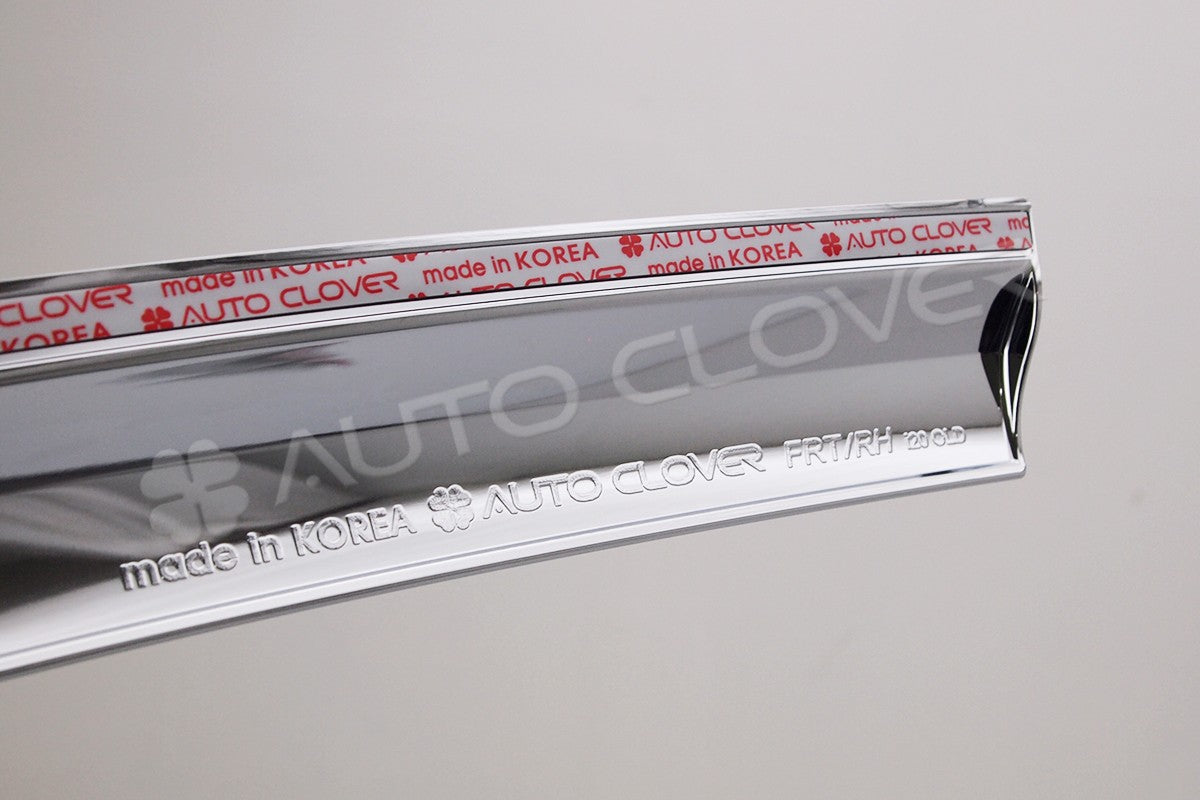 Auto Clover Chrome Wind Deflectors Set for Hyundai i20 2008 - 2014 (4 pieces)