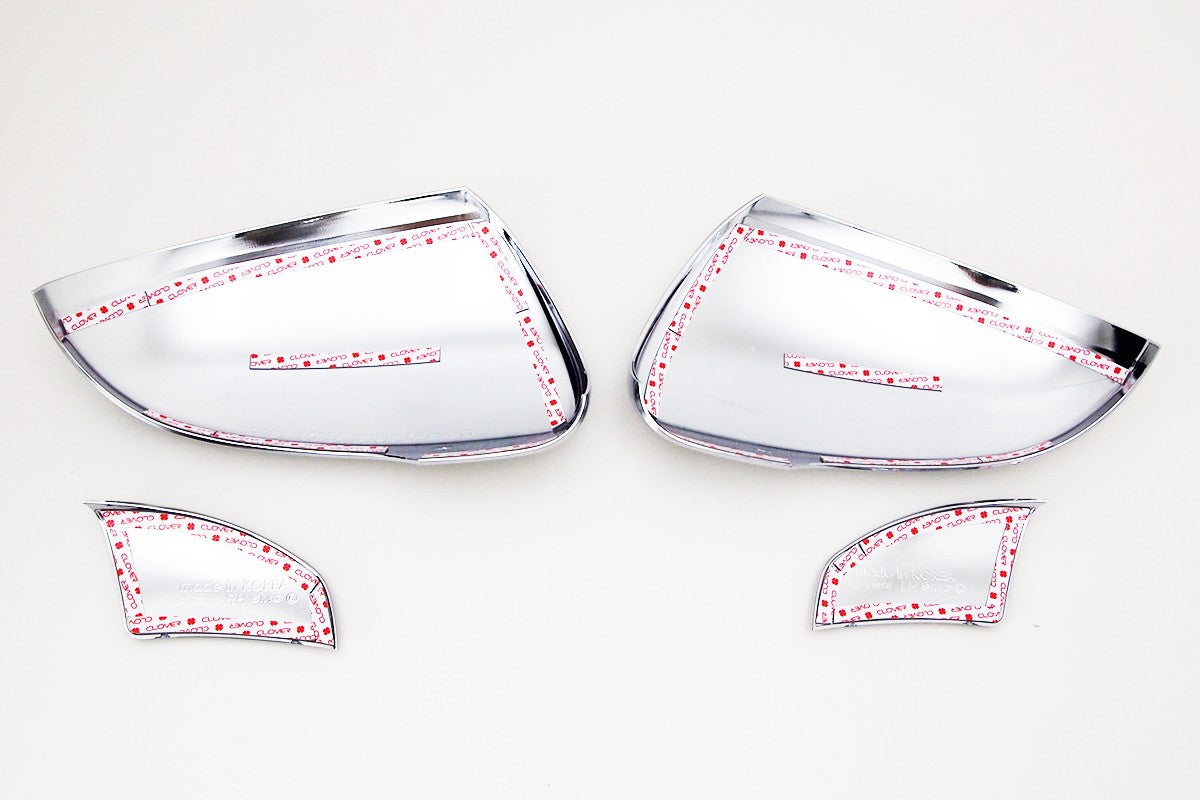 Auto Clover Chrome Wing Mirror Trim Set for Hyundai Tucson 2015 - 2020