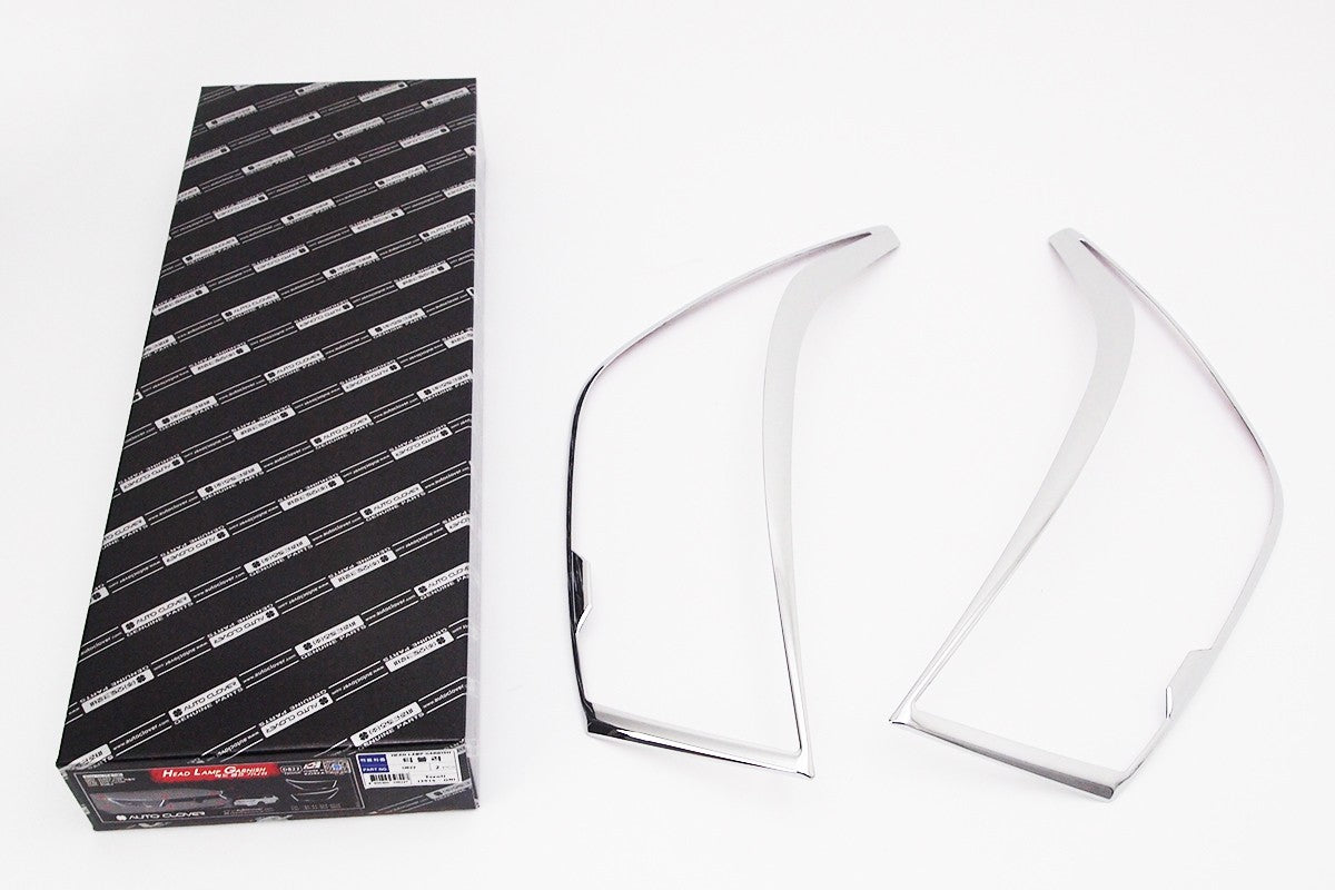 Auto Clover Chrome Headlight Lamp Trim Set for Ssangyong Tivoli 2014 - 2019