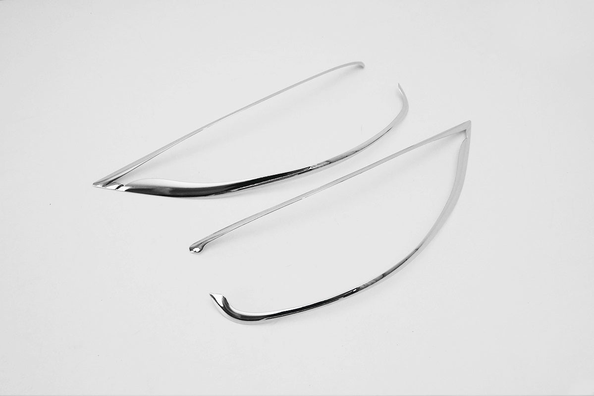Auto Clover Chrome Headlight Lamp Trim Set for Kia Picanto 2017 - 2024