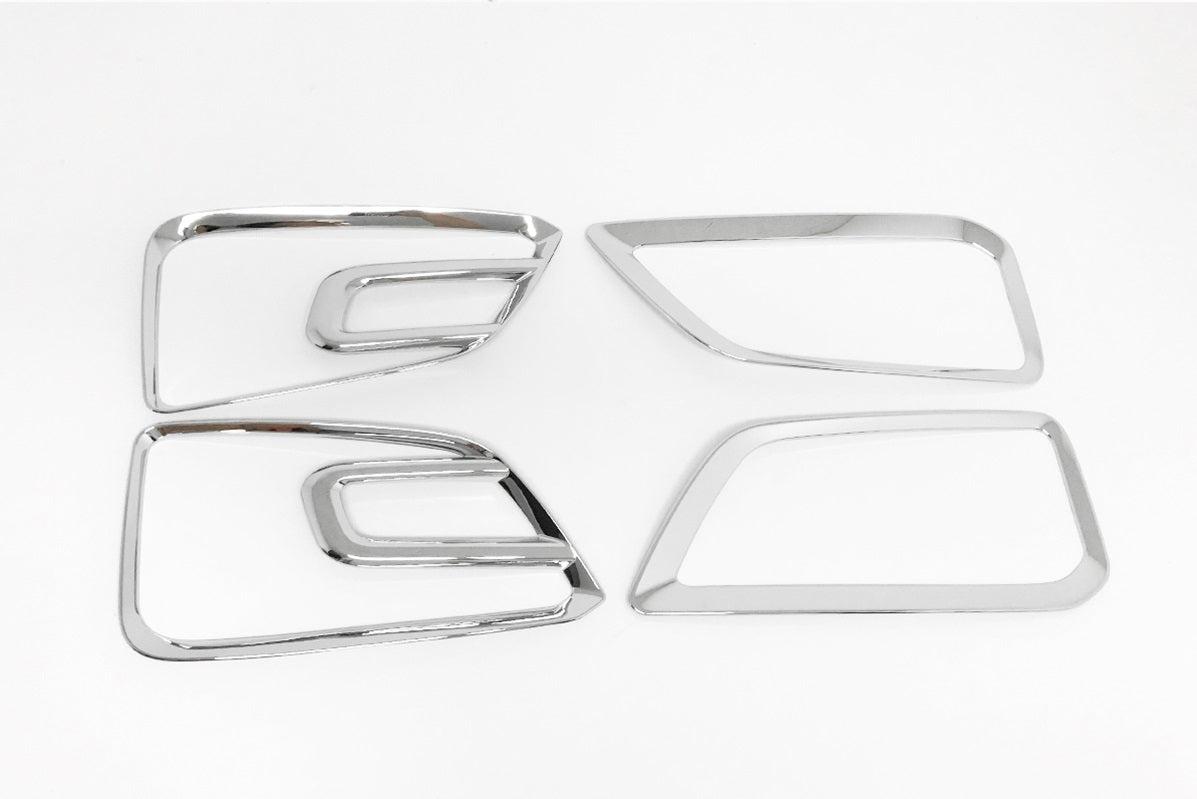 Auto Clover Chrome Front and Rear Fog Light Trim for Hyundai Kona 2017 - 2020