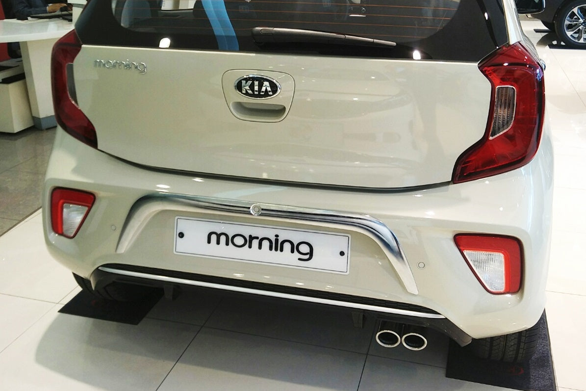 Auto Clover Chrome Rear Bumper Trim Set for Kia Picanto 2017 - 2024