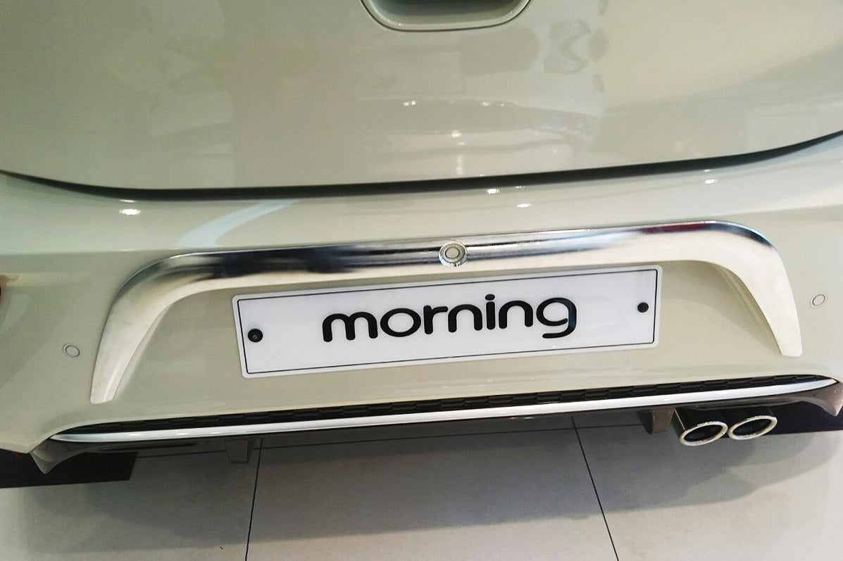 Auto Clover Chrome Rear Bumper Trim Set for Kia Picanto 2017 - 2024