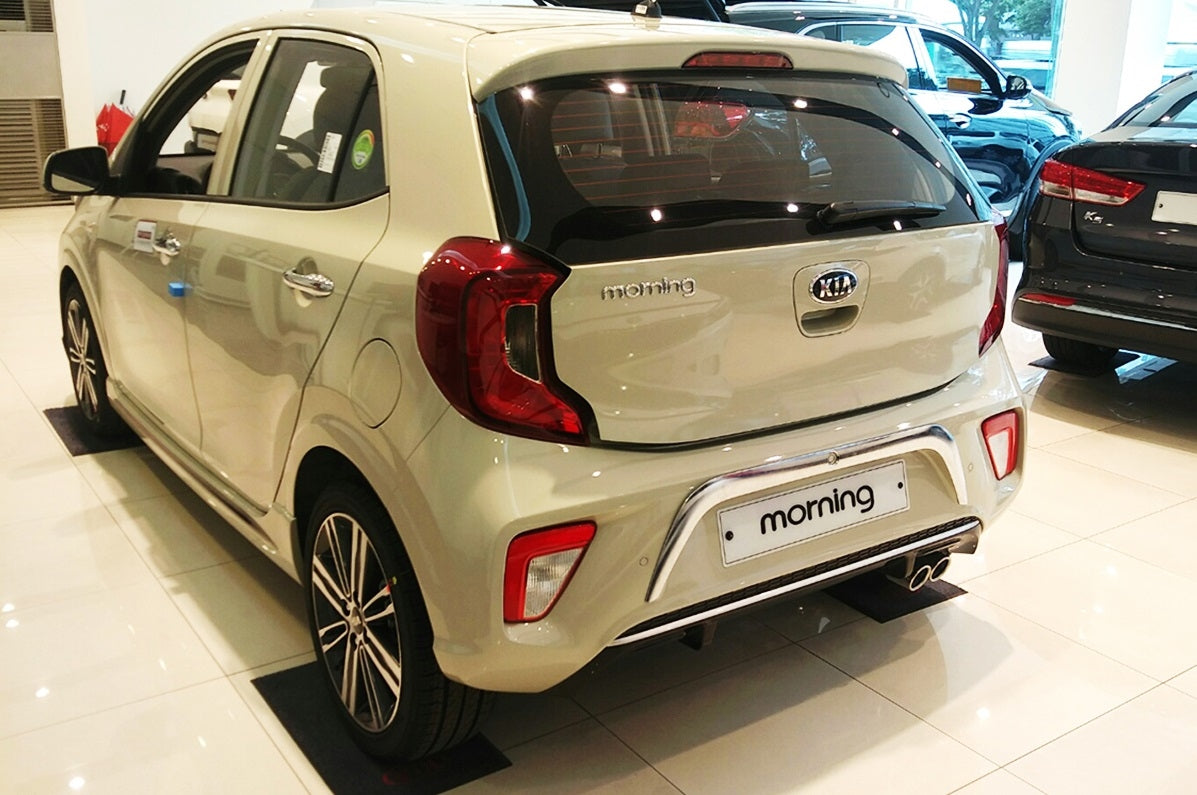Auto Clover Chrome Rear Bumper Trim Set for Kia Picanto 2017 - 2024