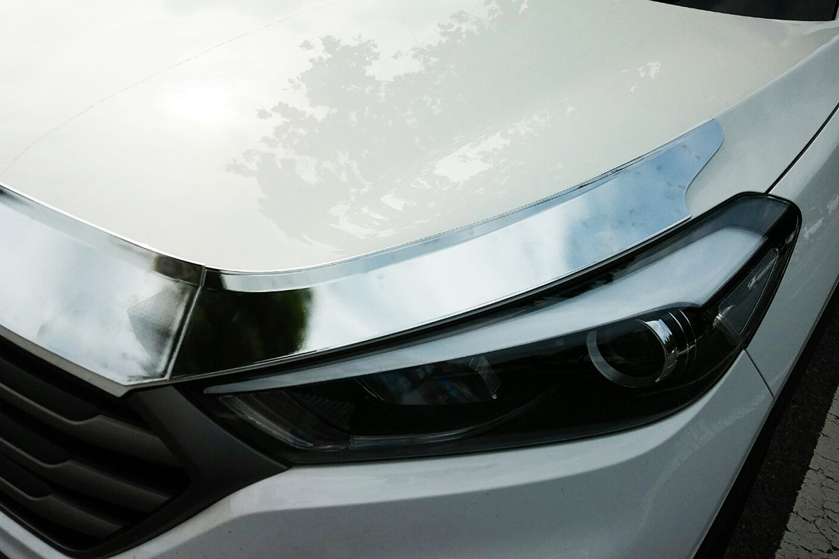 Auto Clover Chrome Bonnet Guard Protector Set for Hyundai Tucson 2015 - 2020