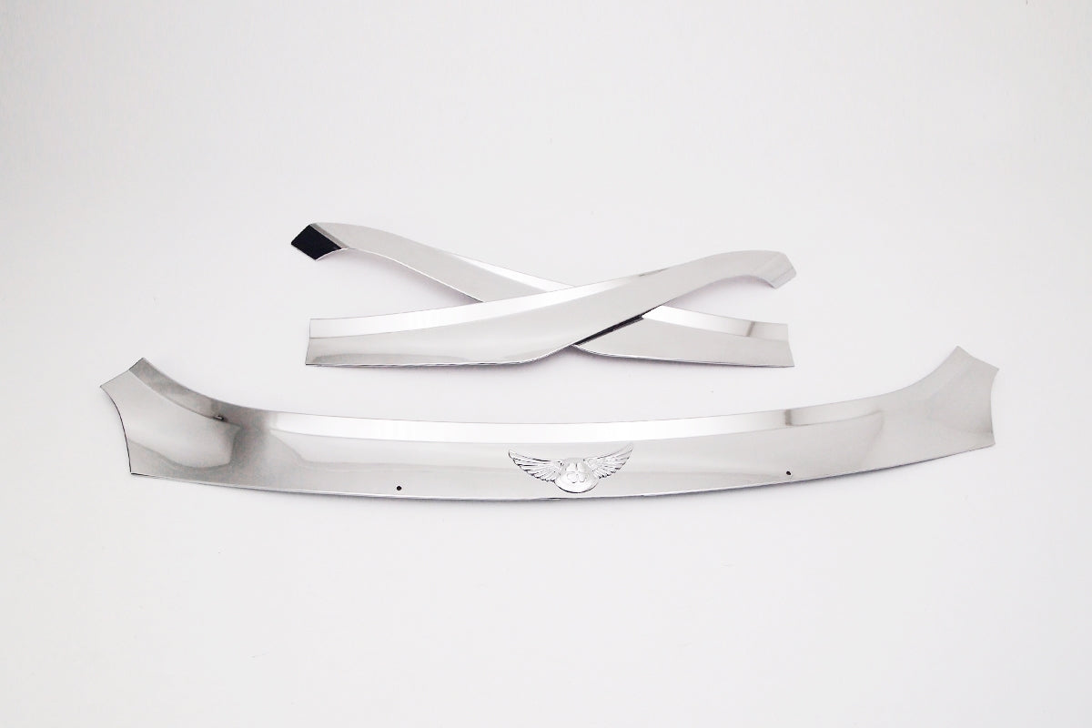 Auto Clover Chrome Bonnet Guard Protector Set for Kia Sportage 2016 - 2021