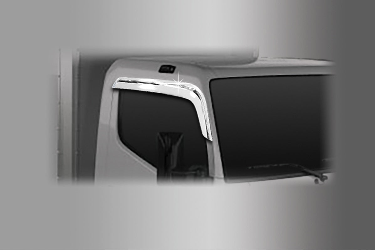 Auto Clover Chrome Wind Deflectors for Mitsubishi Fuso Canter 2005+ Set (2 pcs)