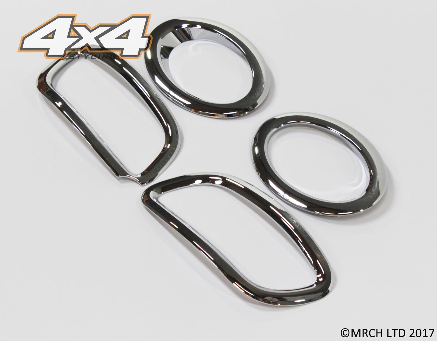 Auto Clover Chrome Fog Light & Reflector Trim for Hyundai Santa Fe 2007 - 2009