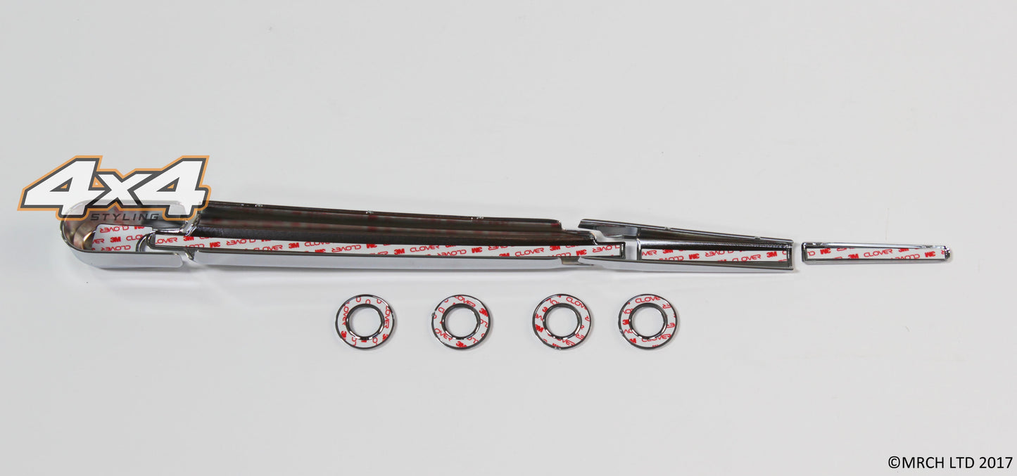 Auto Clover Chrome Rear Styling Trim Set for Hyundai Santa Fe 2007 - 2012