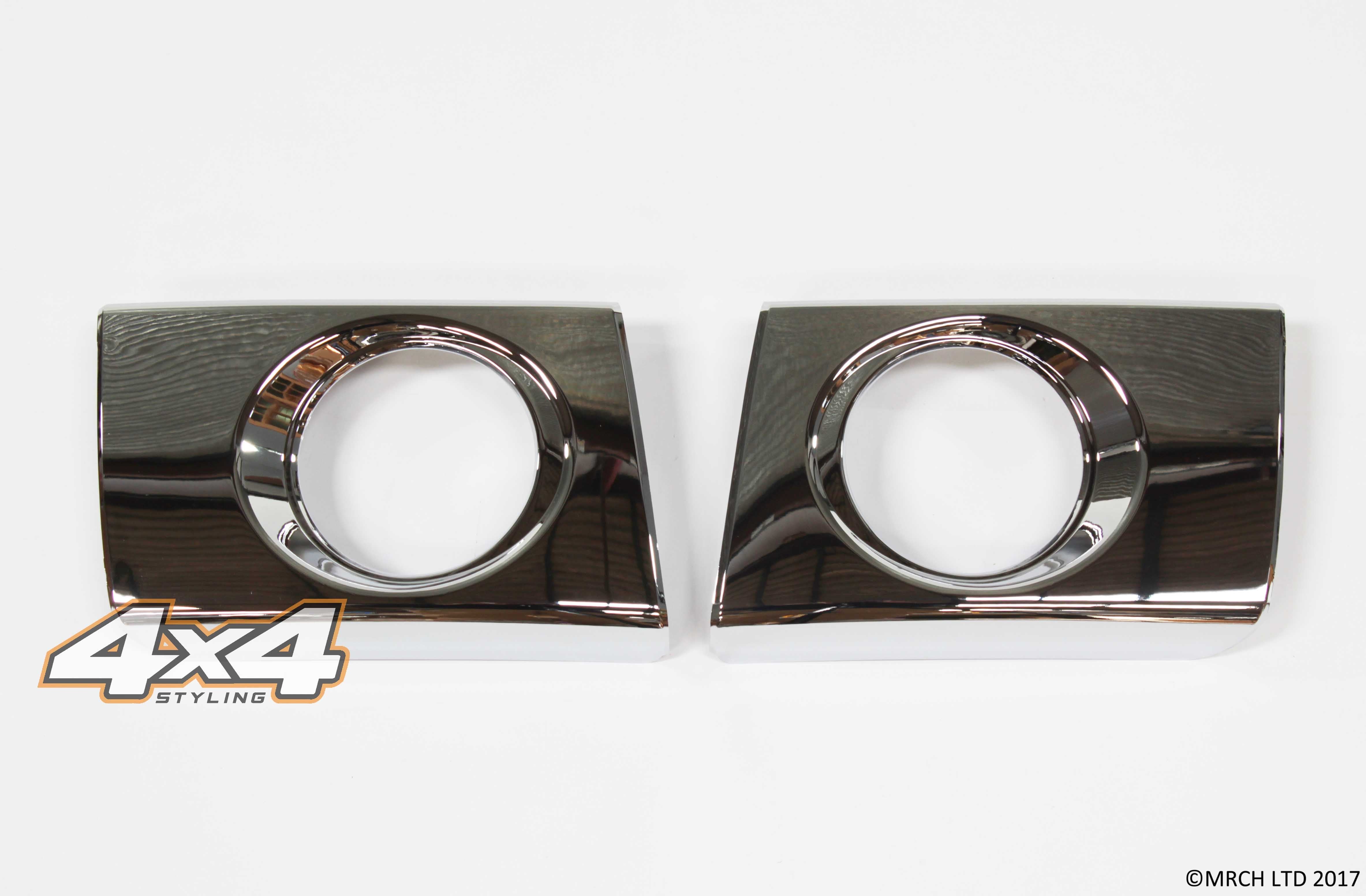 Auto Clover Chrome Fog Light Covers Surrounds Trim for Hyundai Tucson