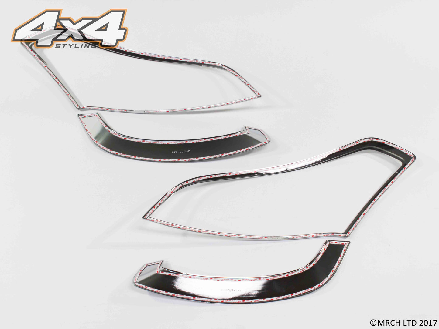 Auto Clover Chrome Headlight Surround Trim Set for Kia Soul 2009 - 2011