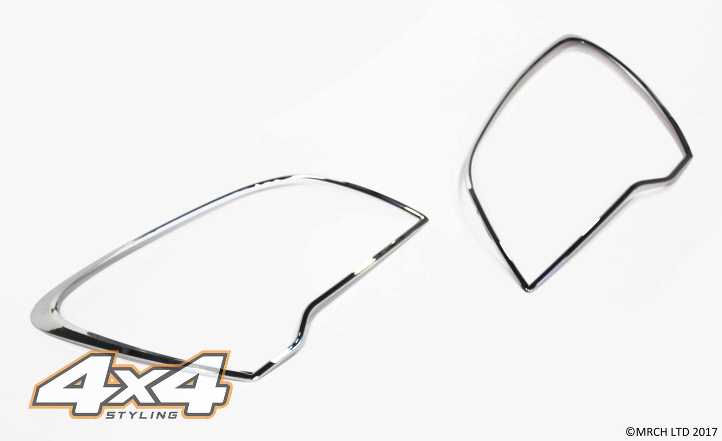 Auto Clover Chrome Headlight Surround Trim Set for Kia Sportage 2009 - 2010