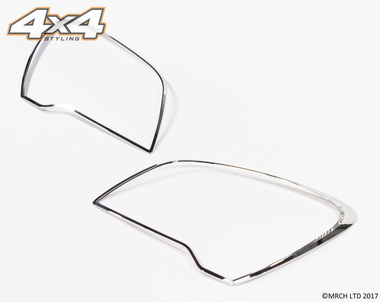Auto Clover Chrome Headlight Surround Trim Set for Kia Sportage 2009 - 2010