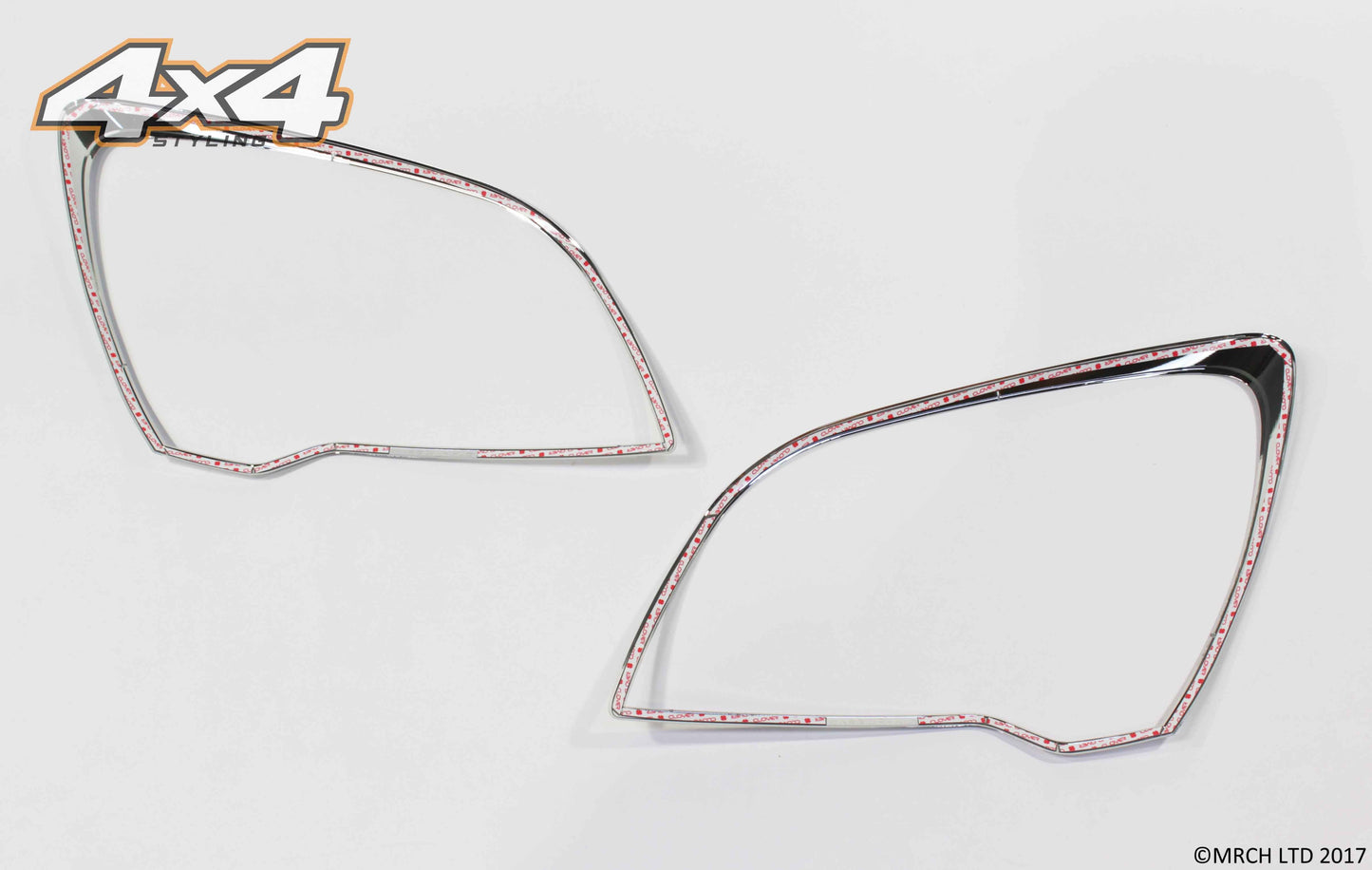 Auto Clover Chrome Headlight Surround Trim Set for Kia Sportage 2009 - 2010