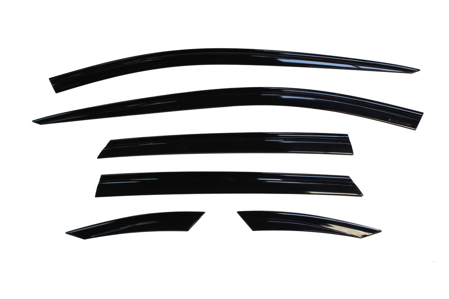 Auto Clover Wind Deflectors Set for Toyota Land Cruiser 200 2008 - 2022 (6 pcs)