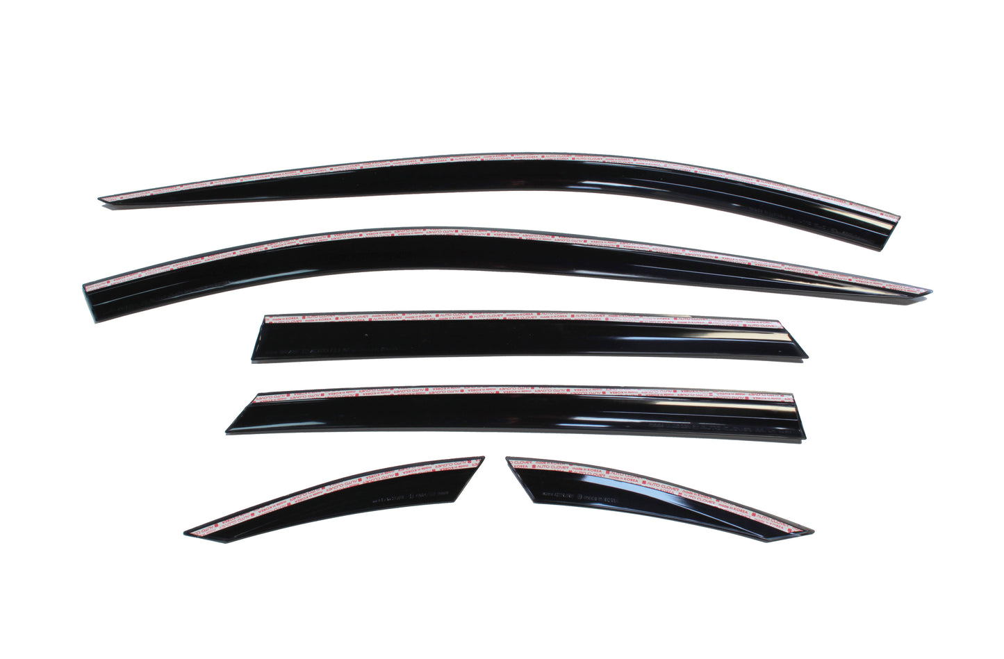 Auto Clover Wind Deflectors Set for Toyota Land Cruiser 200 2008 - 2022 (6 pcs)