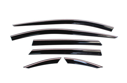 Auto Clover Wind Deflectors Set for Toyota Land Cruiser 200 2008 - 2022 (6 pcs)