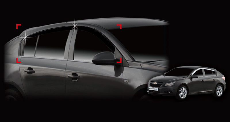 Auto Clover Wind Deflectors Set for Chevrolet Cruze 2011 - 2016 (4 pieces)