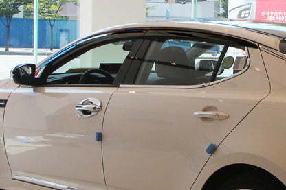 Auto Clover Wind Deflectors Set for Kia Optima 2010 - 2015 (4 pieces)