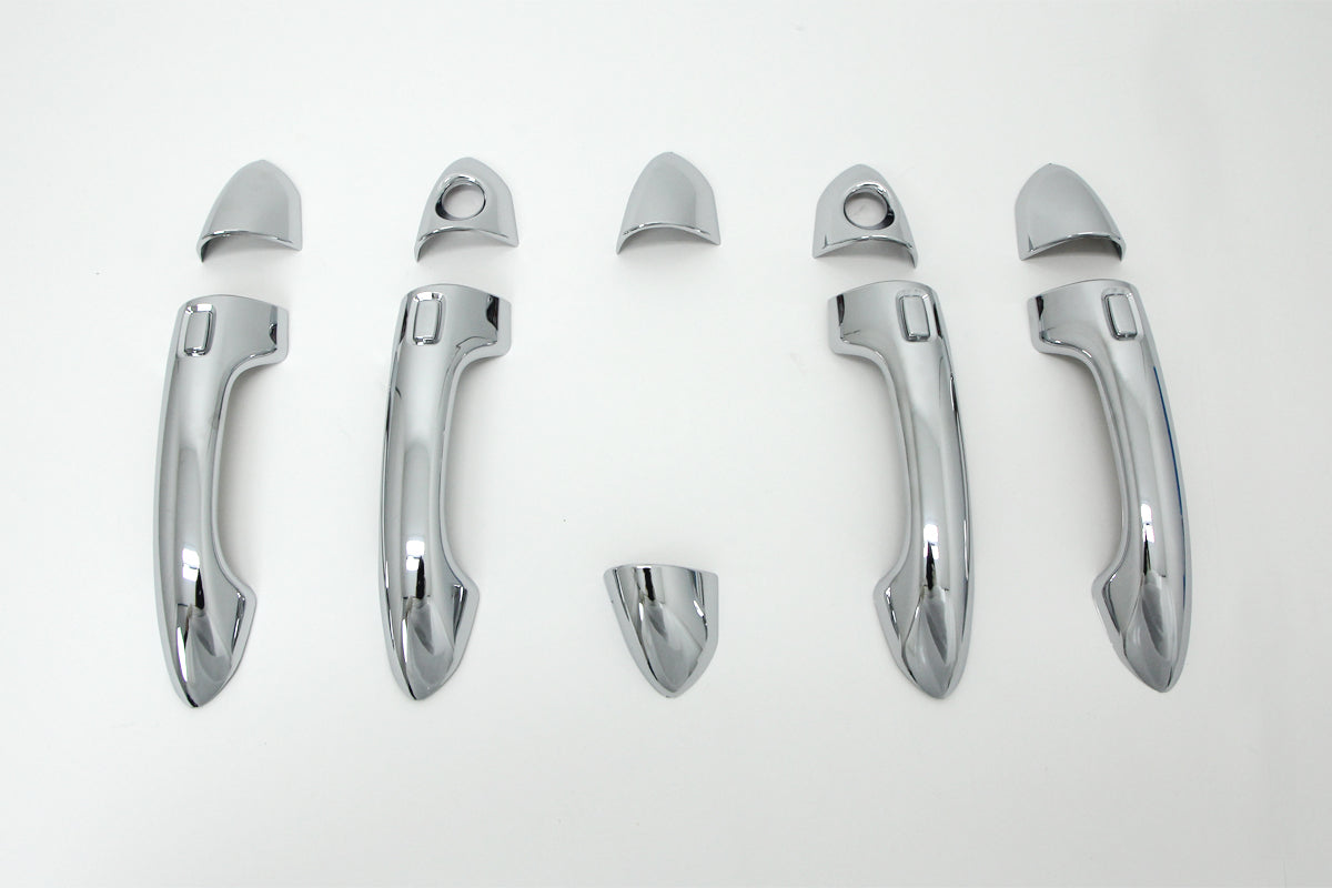 Auto Clover Chrome Exterior Door Handle Cover Trim Set For Kia Carens 2013+