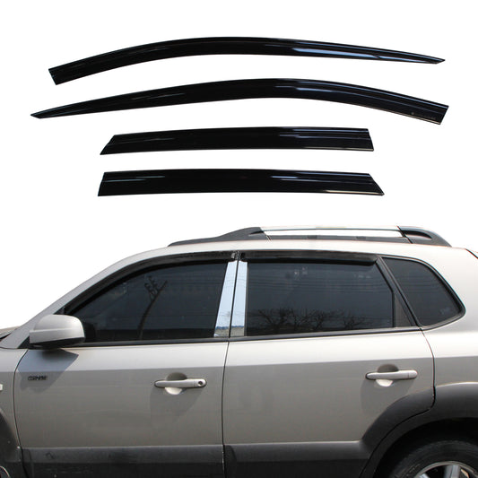 Auto Clover Wind Deflectors Set for Hyundai Tucson 2004 - 2010 (4 pieces)