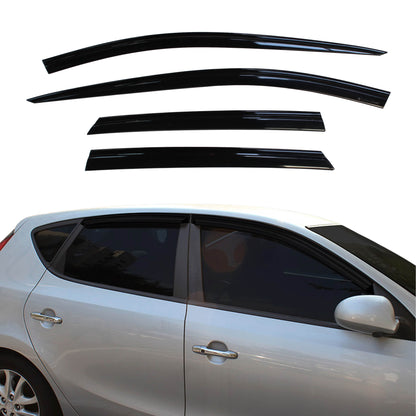 Auto Clover Wind Deflectors Set for Hyundai i30 2007 - 2011 Hatchback (4 pieces)