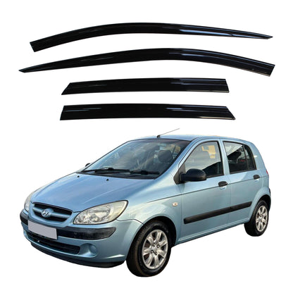 Auto Clover Wind Deflectors Set for Hyundai Getz 2002 - 2009 (4 pieces)