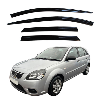 Auto Clover Wind Deflectors Set for Kia Rio 2010 - 2011 (4 pieces)