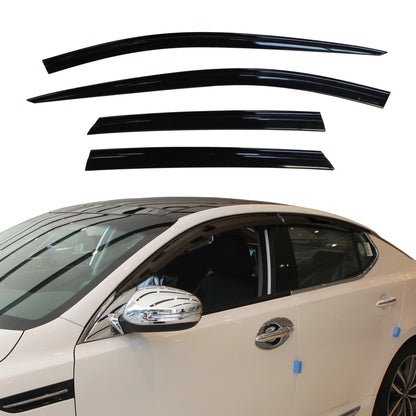 Auto Clover Wind Deflectors Set for Kia Optima 2010 - 2015 (4 pieces)