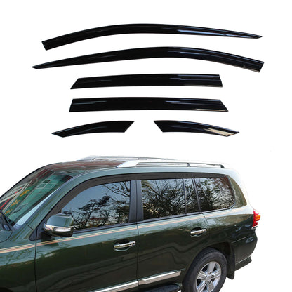 Auto Clover Wind Deflectors Set for Toyota Land Cruiser 200 2008 - 2022 (6 pcs)