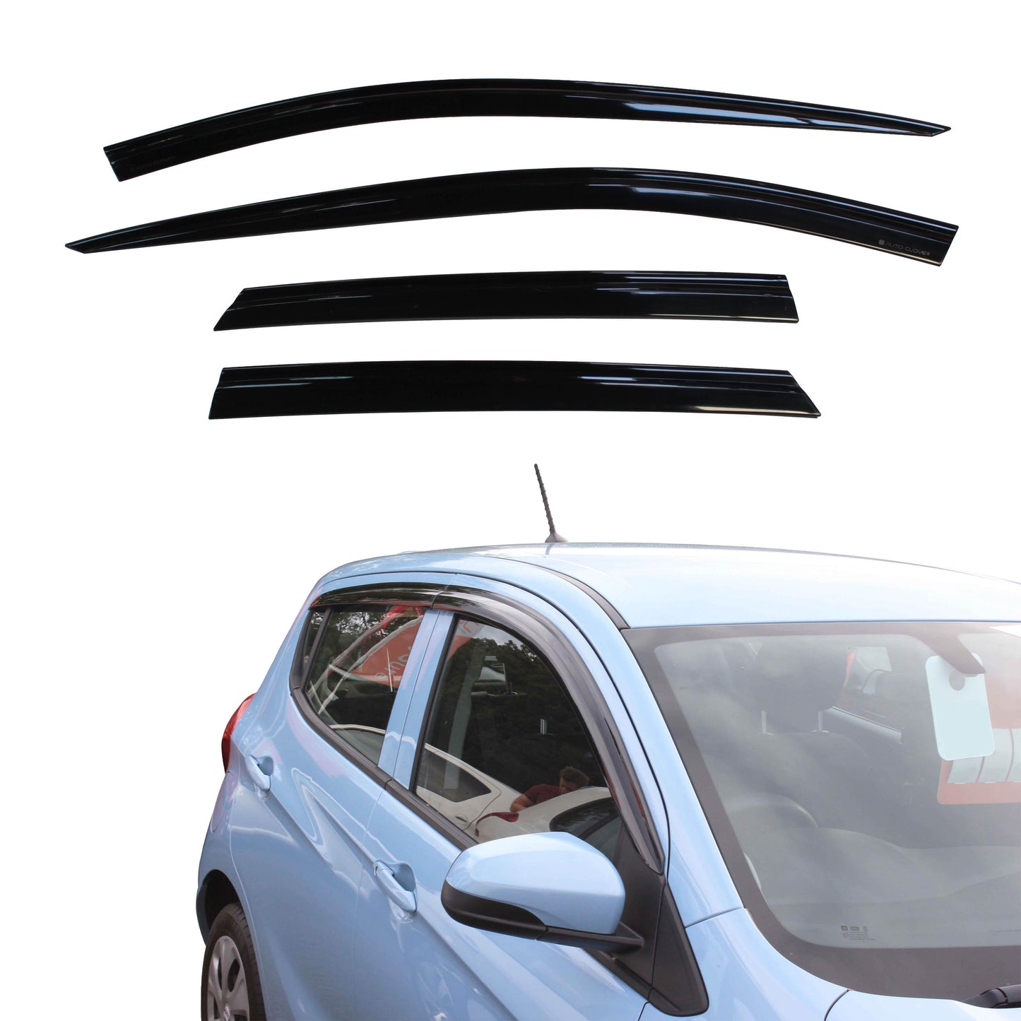 Auto Clover Wind Deflectors Set for Vauxhall Viva (4 pieces)