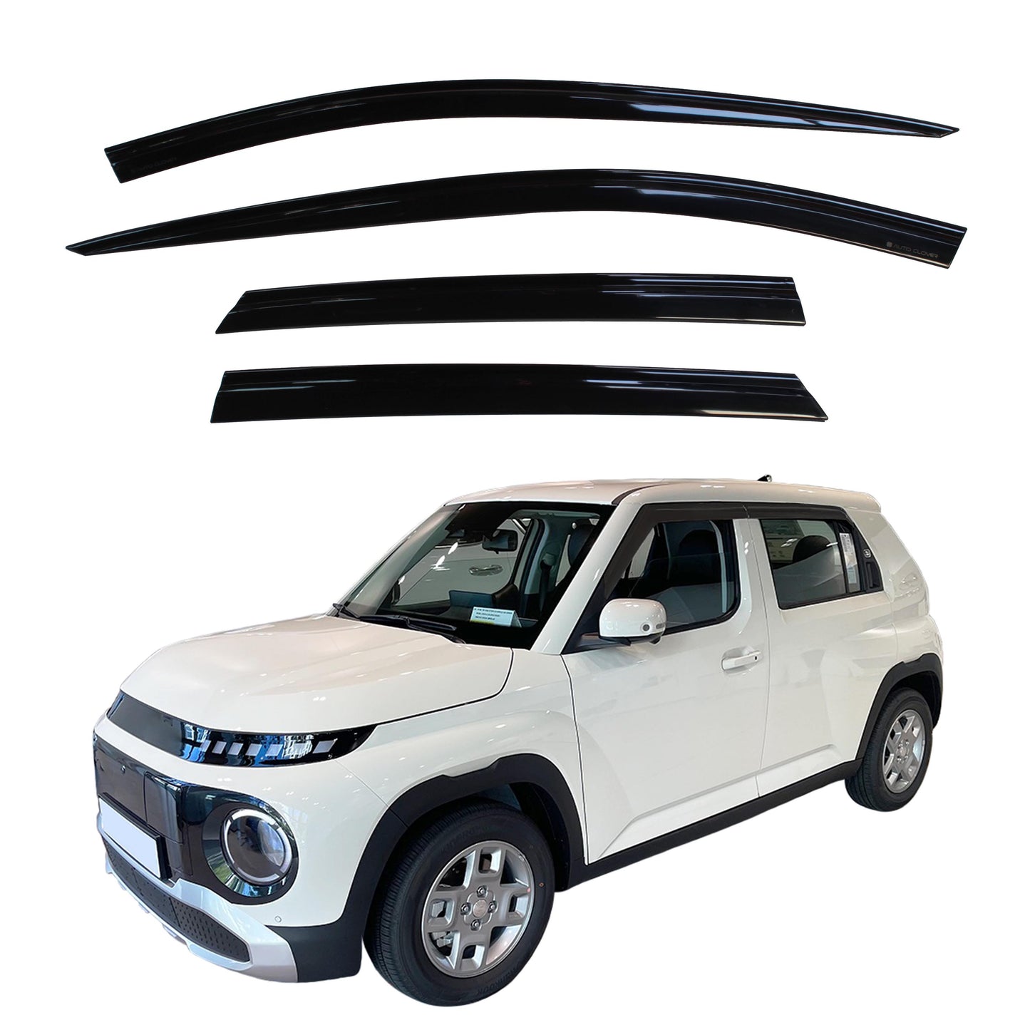 Auto Clover Wind Deflectors Set for Hyundai Inster 2024+ (4 pieces)