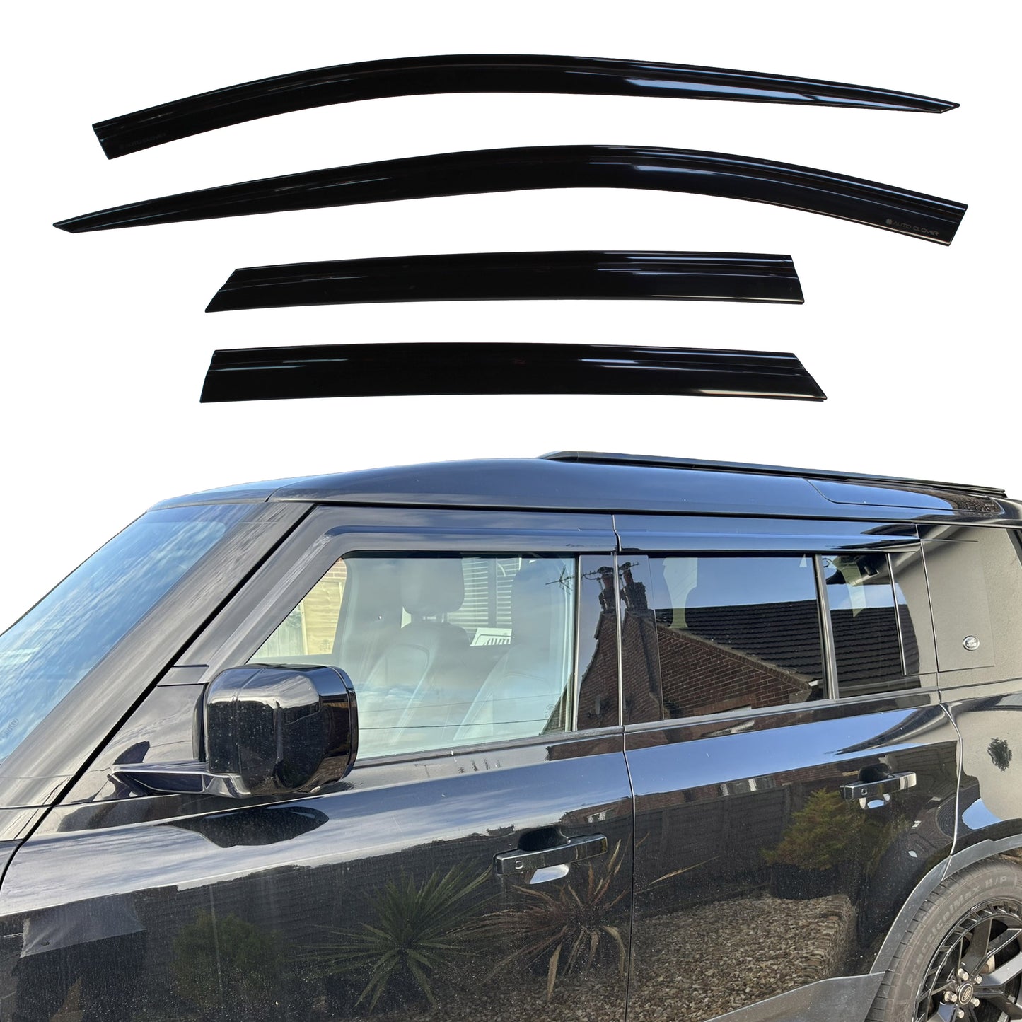 Auto Clover Wind Deflectors for Land Rover Defender 110 / 130 2020+ (4 pieces)