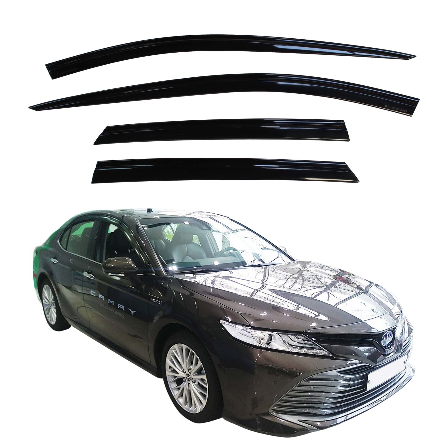Auto Clover Wind Deflectors Set for Toyota Camry 2018+ (4 pieces)