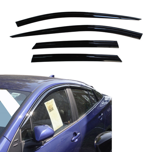 Auto Clover Wind Deflectors Set for Toyota Prius 2016 - 2024 (4 pieces)