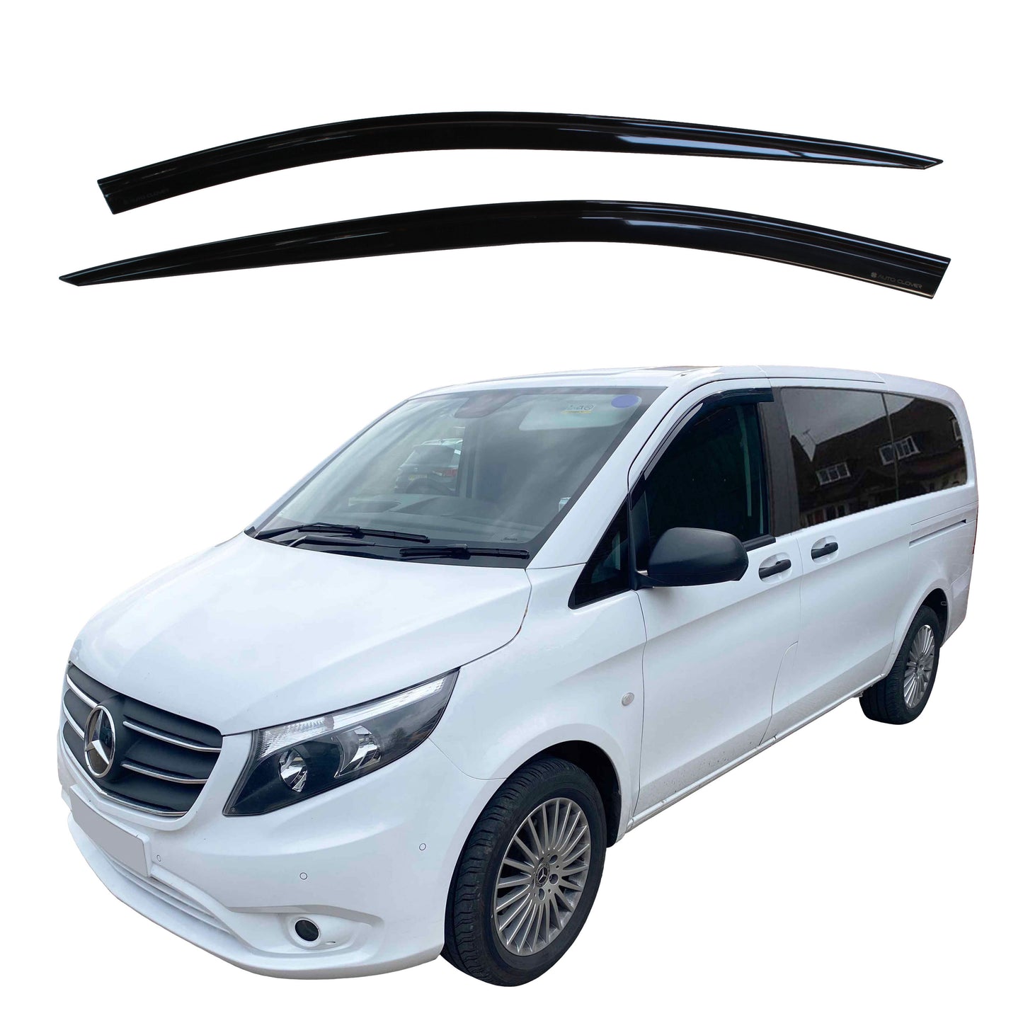 Auto Clover Wind Deflectors Set for Mercedes V Class 2014+ (2 pieces)
