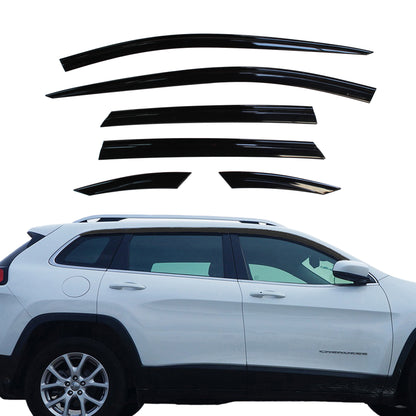Auto Clover Wind Deflectors Set for Jeep Cherokee 2014+ (6 pieces)