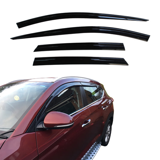 Auto Clover Wind Deflectors Set for Hyundai Tucson 2015 - 2020 (4 pieces)