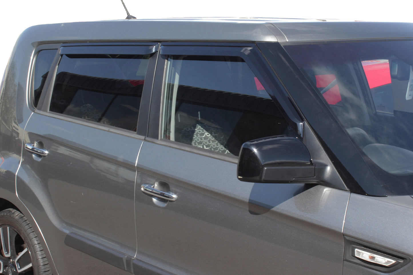 Auto Clover Wind Deflectors Set for Kia Soul 2009 - 2013 (4 pieces)