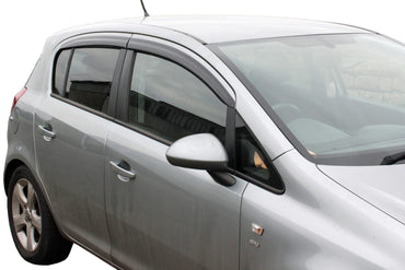 Auto Clover Wind Deflectors Set for Vauxhall Opel Corsa D / E 2006 - 2019 5 Door