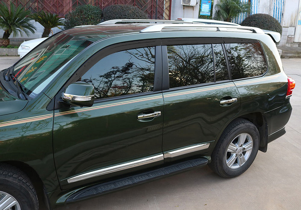 Auto Clover Wind Deflectors Set for Toyota Land Cruiser 200 2008 - 2022 (6 pcs)