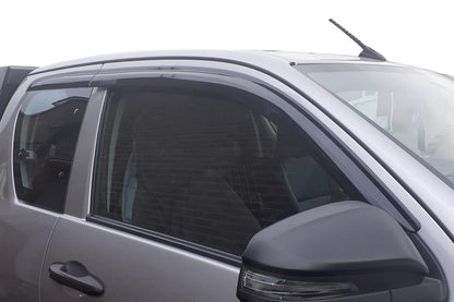 Auto Clover Wind Deflectors for Toyota Hilux 2016+ Extra / Single Cab (4 pieces)