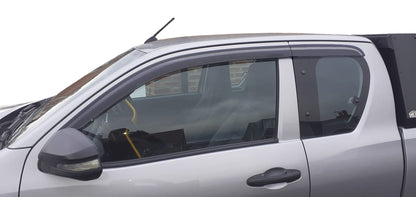 Auto Clover Wind Deflectors for Toyota Hilux 2016+ Extra / Single Cab (4 pieces)