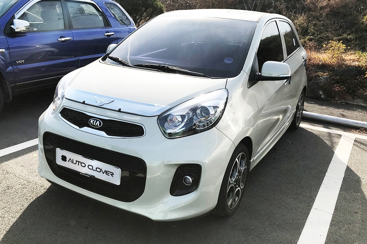 Auto Clover Chrome Bonnet Guard Protector for Kia Picanto 2012 - 2016
