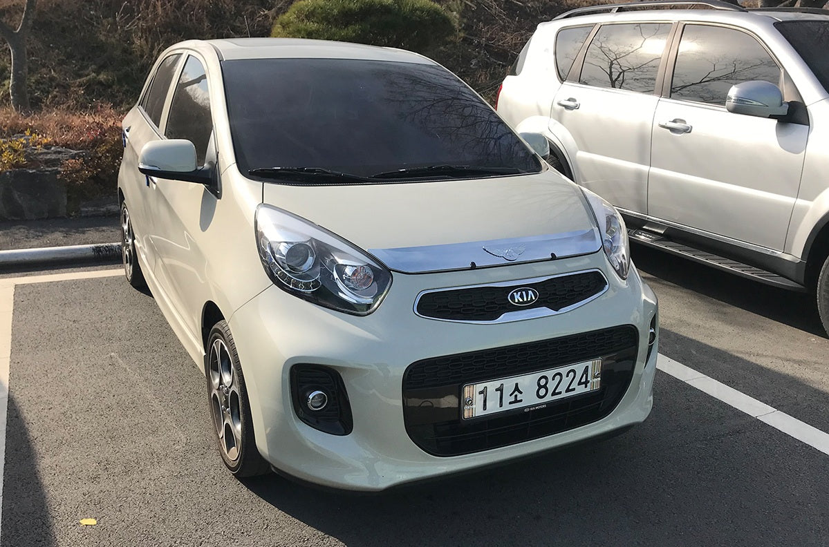 Auto Clover Chrome Bonnet Guard Protector for Kia Picanto 2012 - 2016