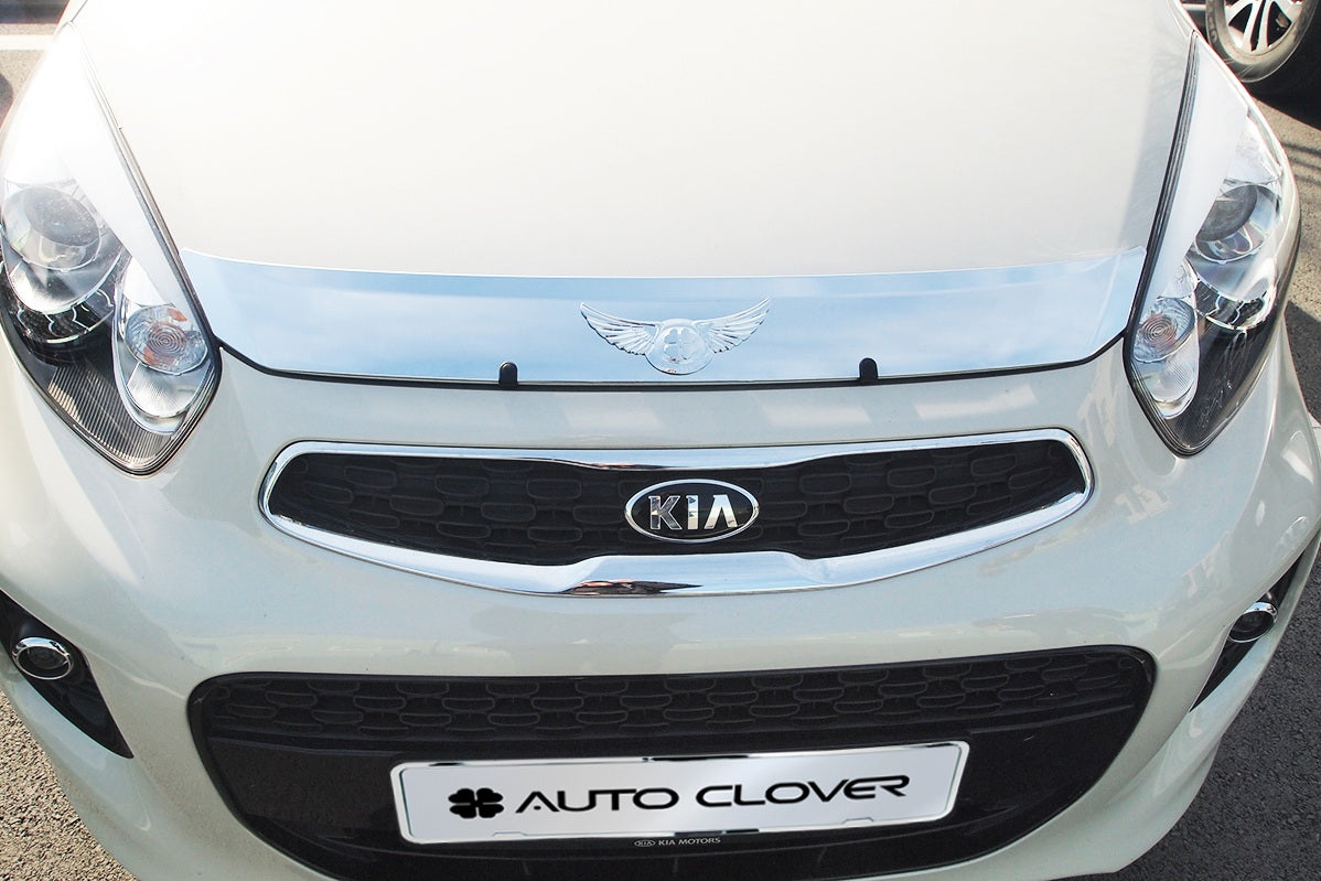 Auto Clover Chrome Bonnet Guard Protector for Kia Picanto 2012 - 2016